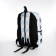 Youth backpack from textiles, 3 pockets, milk/blue color
