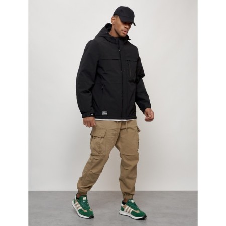 Male spring jacket, size 50, black color-6