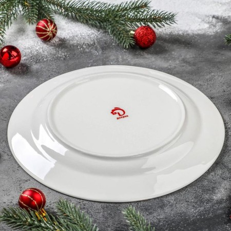 Porcelain dinner lunch share "New Year's magic", D = 25.5 cm-2