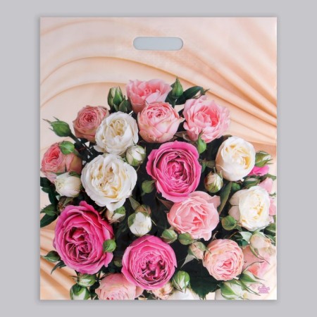 Package "Dried Bouquet", plastic, with a cut pen, 38 x 45 cm, 60 μm-1
