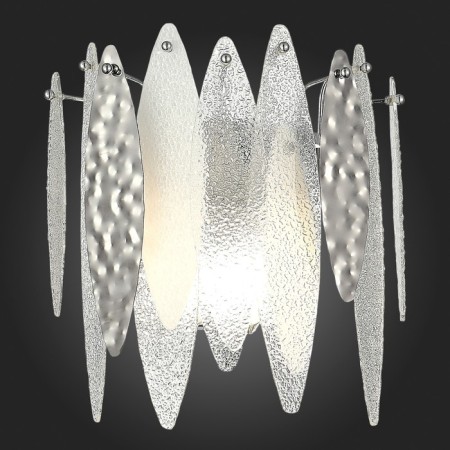 Sconces st. SL1224.101.02. Lastra. 2x60 watts, E14, 24x36 cm, chromium color-2