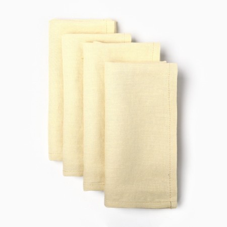 A set of napkins with a decorative. Rings Ethel Sun 40x40 cm - 4 pcs, 100% flax-1