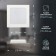 Lamp built -in era LED, IP40, 18W, 218x218x27.5 mm, 4000k, 1680lm, white color