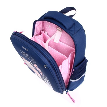 Frame backpack 36 x 28 x 17 cm, + pencil case, Bruno VisConti "Cute Owls. Cooking", blue-11