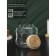 Glass Bank for bulk products with bamboo cover Bellatenero "Eco. Bend ", 700 ml, 10.5 × 11.5 cm
