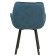 Kvinta chair, velor tenerife ocean / Black metal
