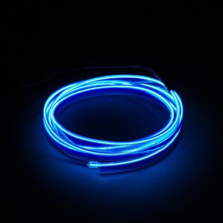 Neon thread for lighting salon, blue, 1 m
