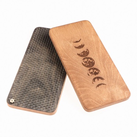 Sadhu, a board with nails, for yoga "Luna", 2 pcs, step 8 mm, 14 x 30 cm-2