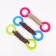 Cable toy with chewing elements "Lolly", up to 30 cm, up to 120 g, mix of flowers