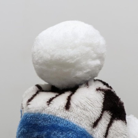 Kombinson "Deer" with a hood, size M (DS 30 cm, og 40 cm, Osh 30 cm), blue-12