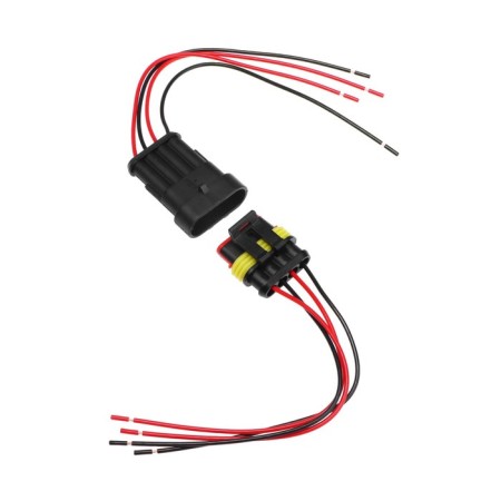 Car connector, hermetic plug-grin dj7041-1.5-11/21, 4 contacts, set 2 pcs-1