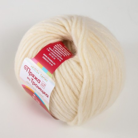 Yarn "Fiji" 20% Merinos. wool, 60% cotton, 20% acrylic 95m/50g (01, white)-1