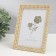 Photo frame metal, glass 13x18 cm "Triad" Rhinestones gold 15x20 cm