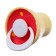 Orthodontic dummy nipple, latex, from 0 months, with a cap, color mix
