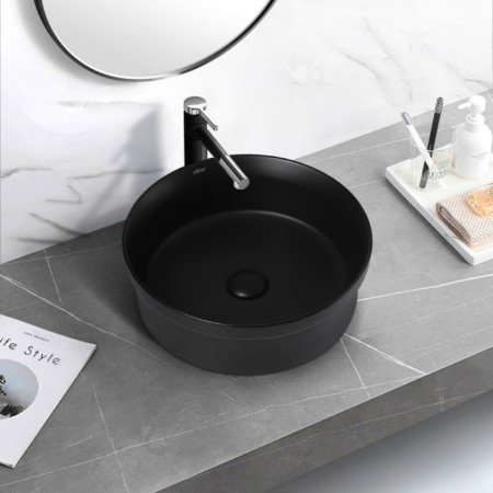 ABBER Bequem AC2103MB shell, 400x400x140 mm, black, matte-2
