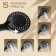 Shower Set Zein Z0106, hose 150 cm, nuts, holder, watering can 5 modes, black