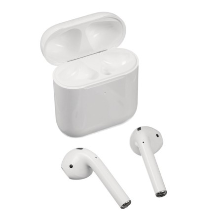 Wireless headphones Windigo W22, TWS, Bluetooth 5.0, 40/500 mAh, sensor, glossy, white-15