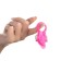 The erection ring "Language", with vibration and clitoral stimulation, d = 3 cm, pink