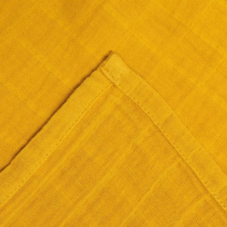 Toward Corner Muslim crumb I, 75x75 cm, mustard color, 100% cotton, 3-p, 180 g/m2-8