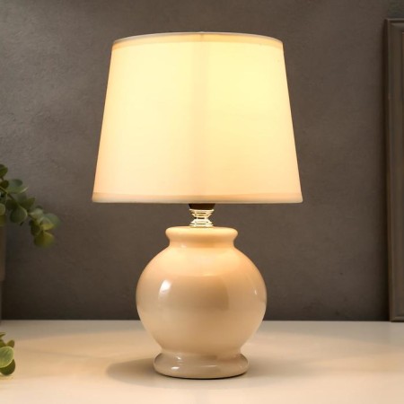 Table lamp 16144/1BG E14 40W Beige 17.5x17.5x27 cm Risalux-1