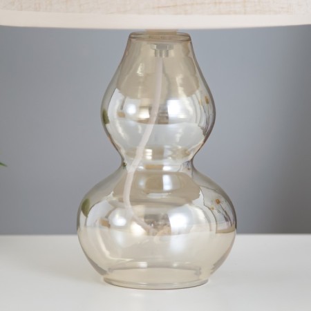 Babena table lamp E27 40W Beige 21x21x33cm Risalux-3