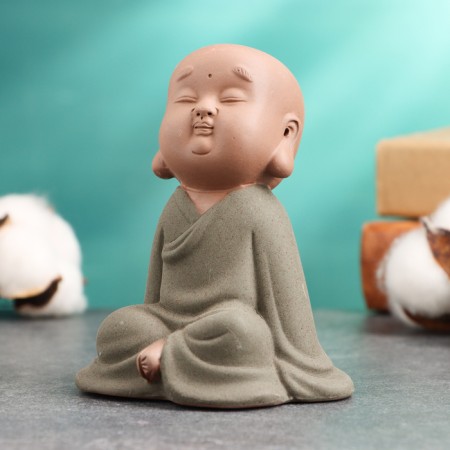Figure "Buddha", 7x5 cm, blue-1