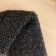 Men's washcloth with handles "Standard" Black (36 cm without handles), with foam rubber,