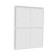 Furniture pad Tundra, 40 x 40 mm, square, white, 8 pcs.