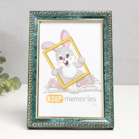 Photo frame Plastic "Kame" 10x15 cm, malachite