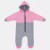 Combineson children's insulated tops "Capitane", height 62 cm, gray/pink color