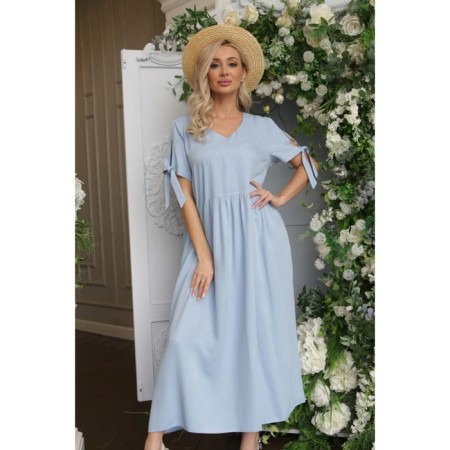 Women's dress, size 50, blue color-5