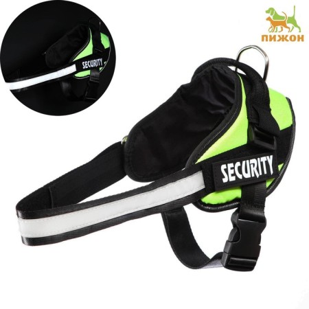 C9 sloping is soft reflective, size m, og 55-65 cm, weight 11-20 kg, green