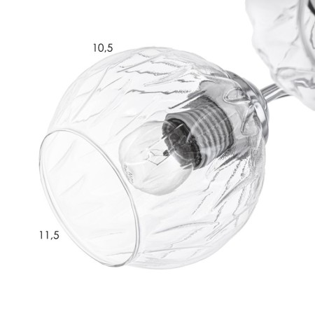 Closure ceiling deb 5x40W E27 chrome 52x52x22 cm-5