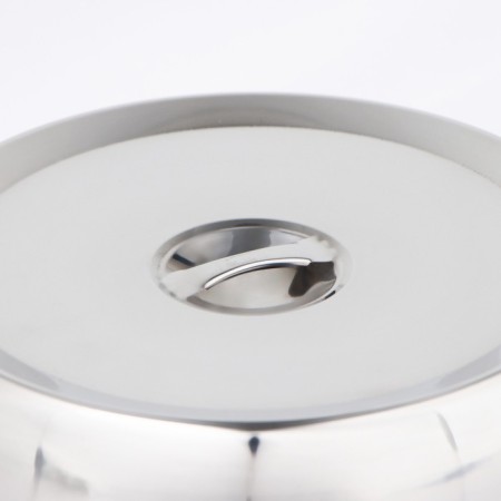 Stainless steel cover, 28 × 28 × 4.5 cm, round-1