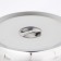 Stainless steel cover, 28 × 28 × 4.5 cm, round