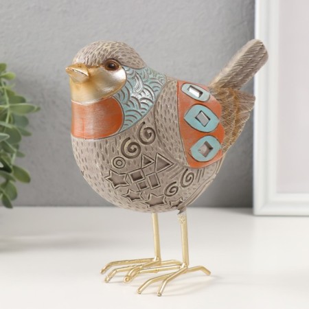 Polystone souvenir "Bright bird" 9x18x17.5 cm-5