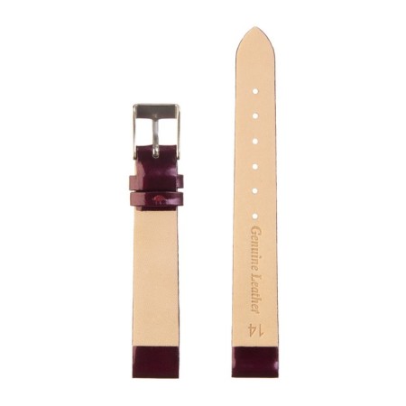 Watch strap, female, 14 mm, genuine leather, purple-3