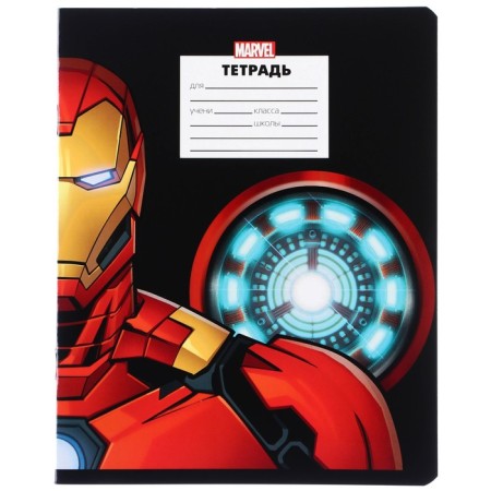 Notebook in a cage 24 sheets, 5 types of mix, partial UV-pk, cover covering cardboard, avengers-5
