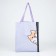 Bag-shop "Cute dog", without lightning, without lining, black/lilac color