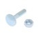Bolt furniture tundra Krep Din603 6x30 with a nut, zinc, 10 pcs.