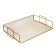 Horizontal tray for papers, calligrata, mesh, metal, gold