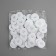 Button 4 punctures, d = 30 mm, white color