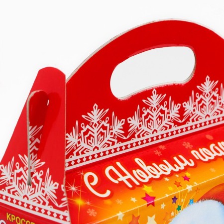 Gift box New Year's snake in a hat 25.5 (33) x 23.5 x 8 cm-3