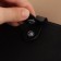 Bag Cauline, sewing, on the button, 9.2 x 2.5 cm, black/silver color
