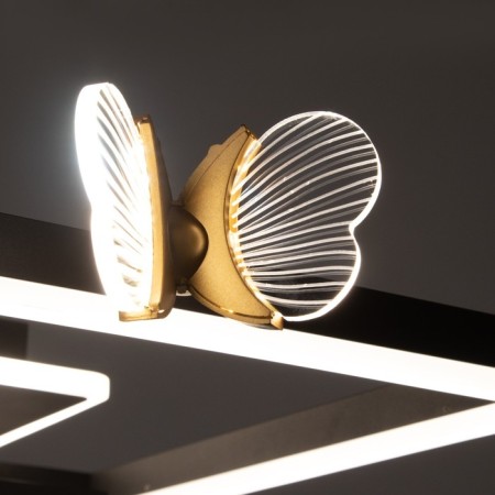 Causte "Trio butterflies" 54W LED 6000K Black 65x45x10cm Bayerlux-9