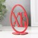 Easter decor "CV" 6.5x4.7x9.3 cm (set 2 parts) bright pink