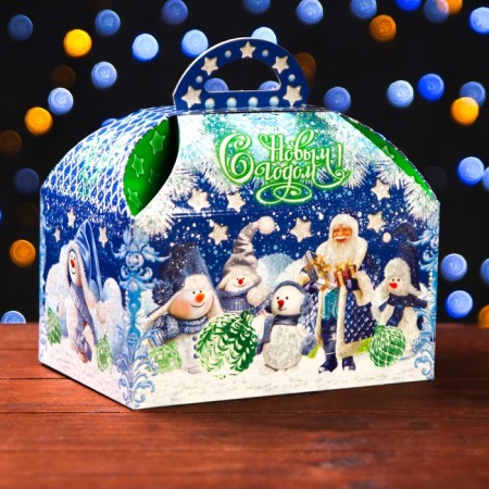 Gift box "Snowiness" 18.5 x 12.5 x 19 cm-1
