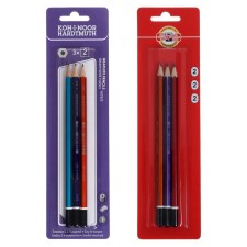 A set of pencils of blackographic 3 pieces 2.0 mm, Koh-I-Noor Scala 1672/3 NV, Blister, L = 175 mm