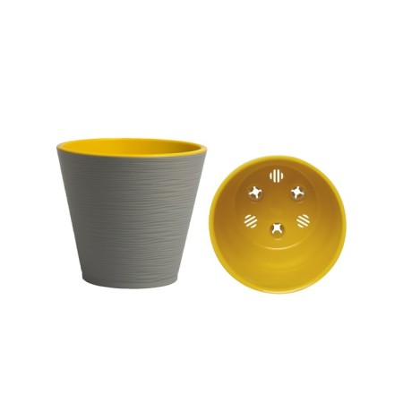 Kashpo "cone" with a tab, 2.3 l, color gray color-1