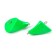 Cargo of a bullet-exentric stained collapsible Yaman 5 pcs., 44 g, green